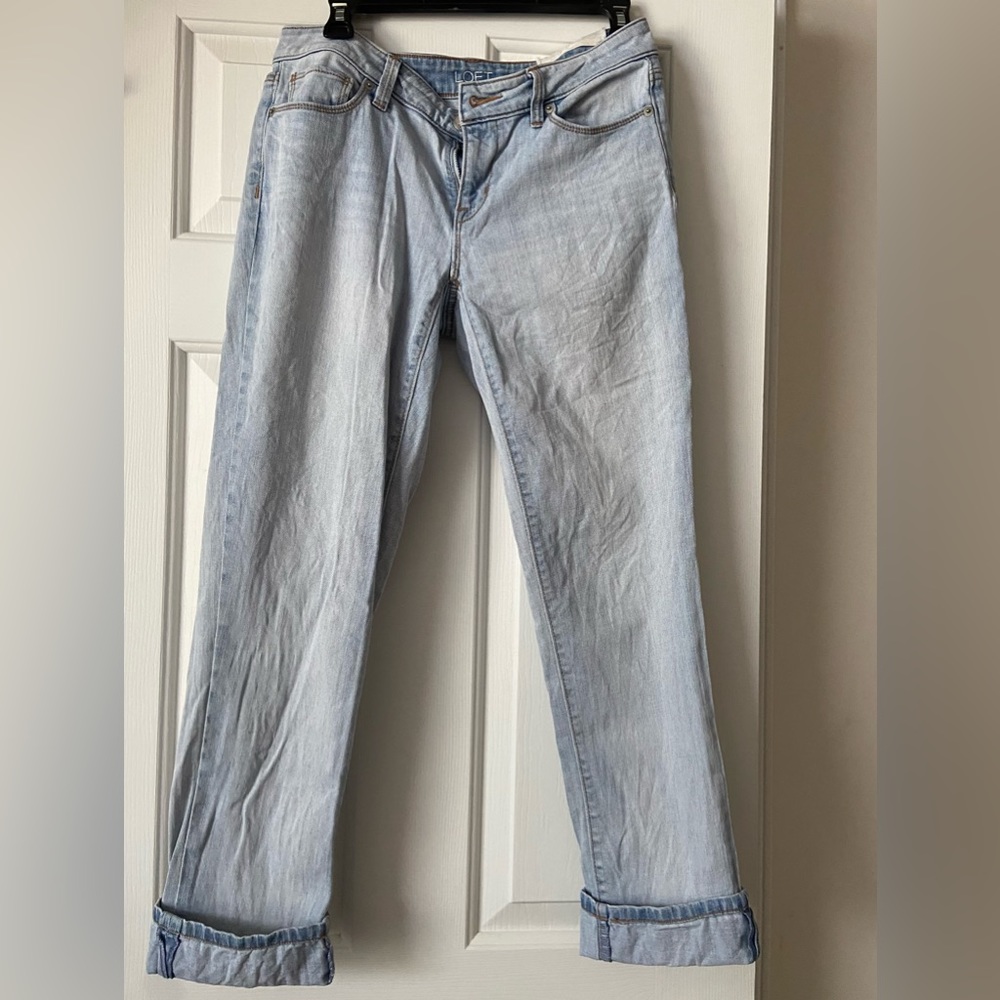 Loft light wash cropped jeans